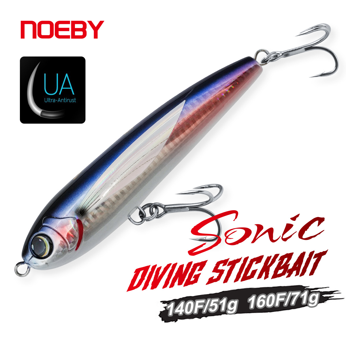 Fishing Lure Buzzbait - NOEBY Dalış Stickbait 140mm 51g 160mm